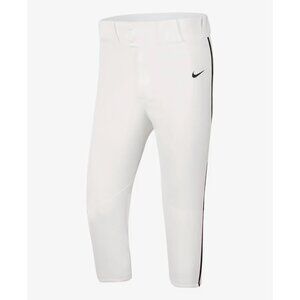 Nike Vapor Select High Black Piped 3/4 Baseball Pant Men's L White BQ9021-106